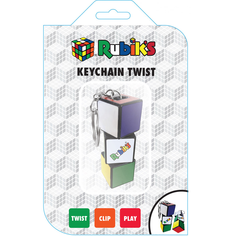 Rubiks Keychain Twist Puzzle Fidget Educational Toy 5y+