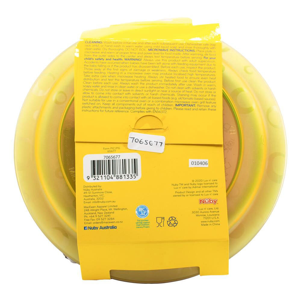 7065677-4pc-nuby-round-feeding-plates-toddler-non-slip-base-assorted-12m