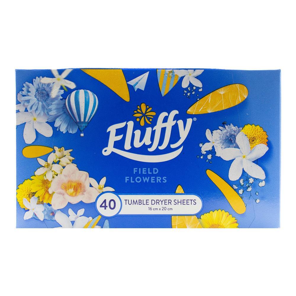 1224906-40pc-fluffy-tumble-dryer-sheets-field-flowers-softens-fabrics-static-free