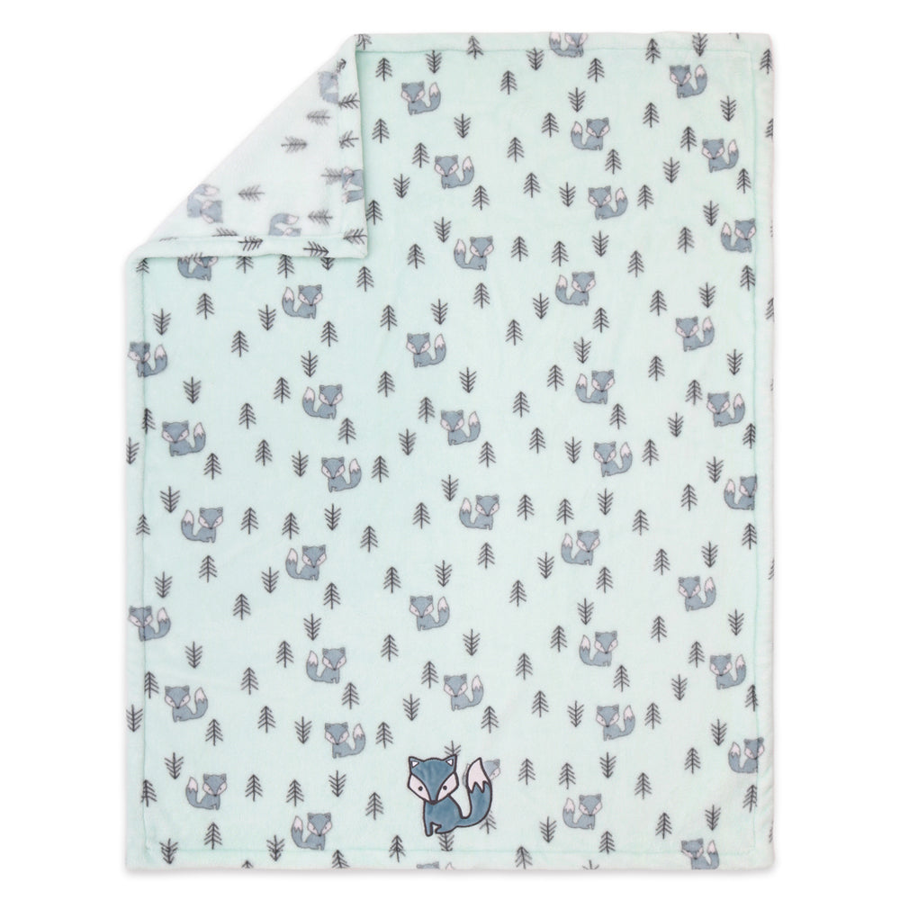 31018bl-little-haven-applique-fox-gentle-baby-blanket-101cm