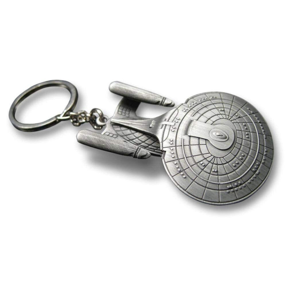 60456-quantum-mechanix-star-trek-metal-keychain-enterprise-d-14y