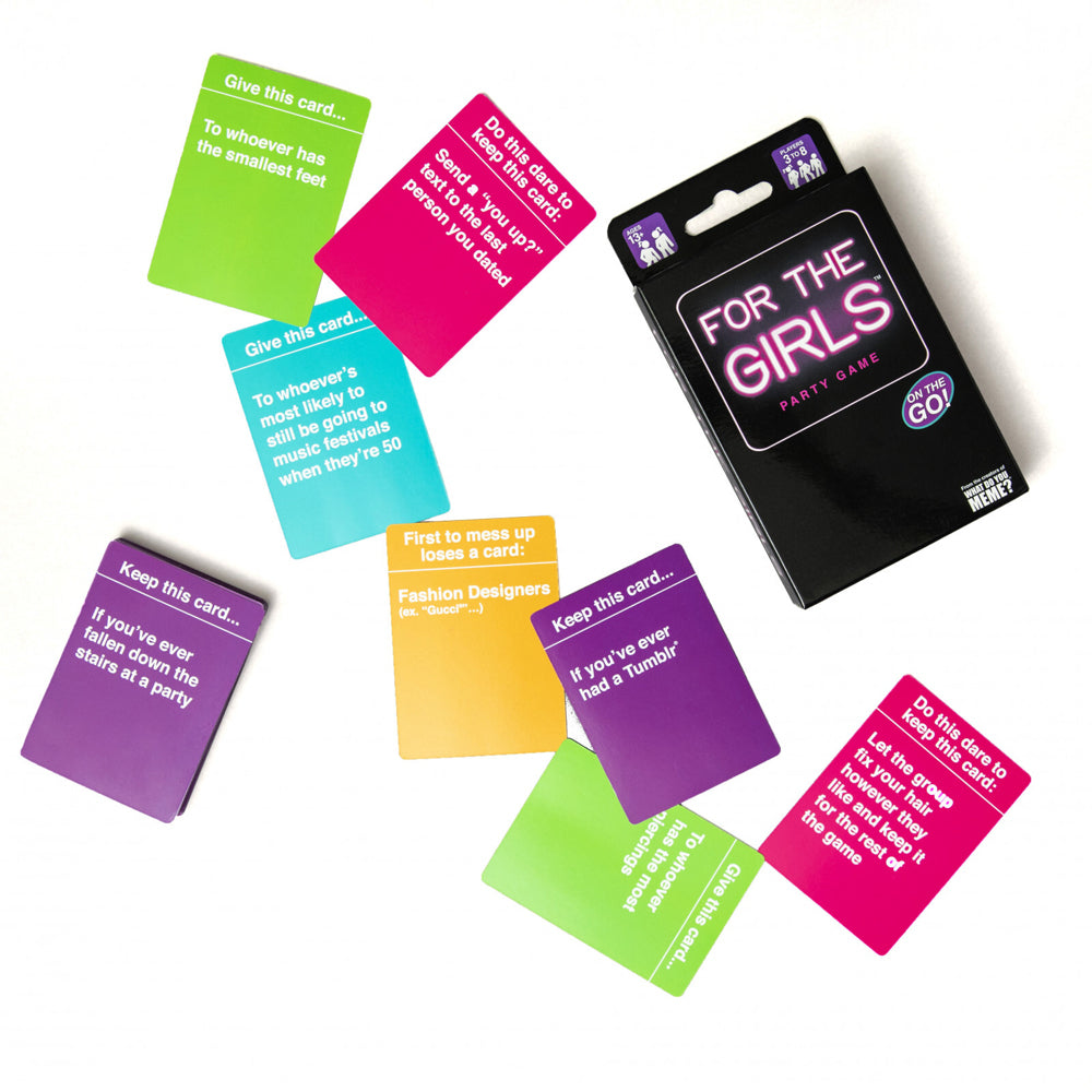 What Do You Meme For The Girls Travel Party Card Game 3-8 Players 13y+