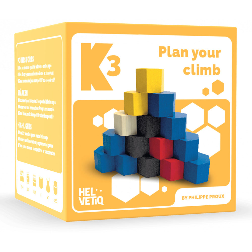 Helvetiq K3 Kids/Family Interactive Wooden Stacking Game 8y+