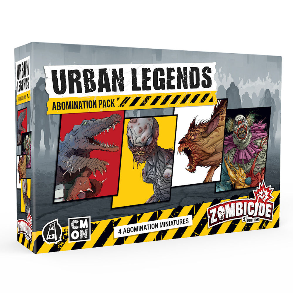 4pc CMON Zombicide Urban Legends Abominations Miniature Pack
