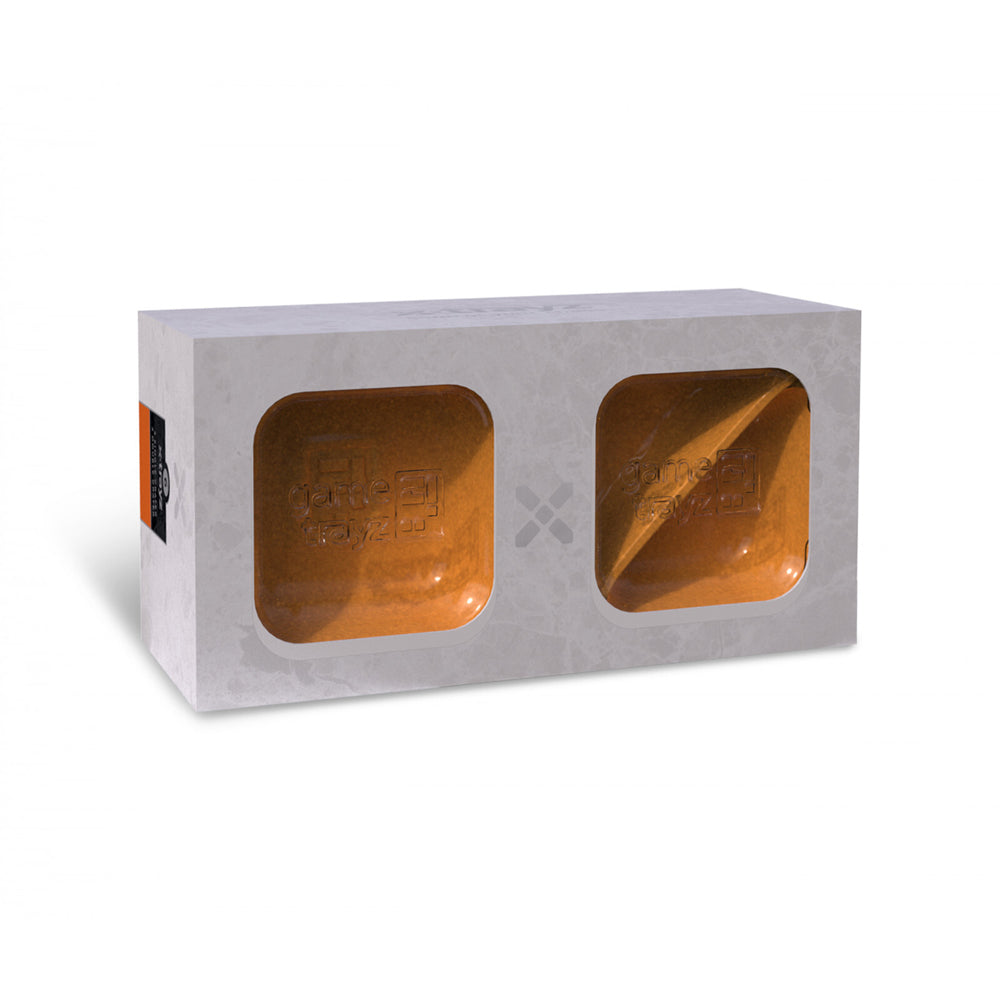 6pc Game Trayz X-Trayz Single & Double Tray Game Accessory Set - Orange