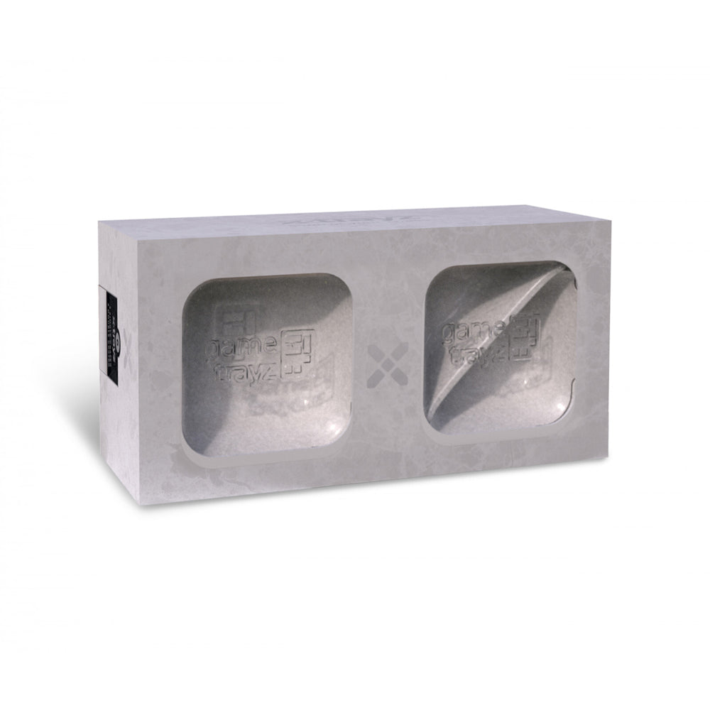 6pc Game Trayz X-Trayz Single & Double Tray Game Accessory Set - White