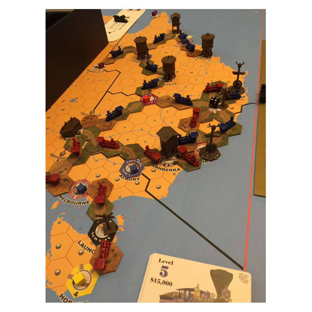 Eagle Gryphon Games Railways of Australia Map Expansion Party Board Game