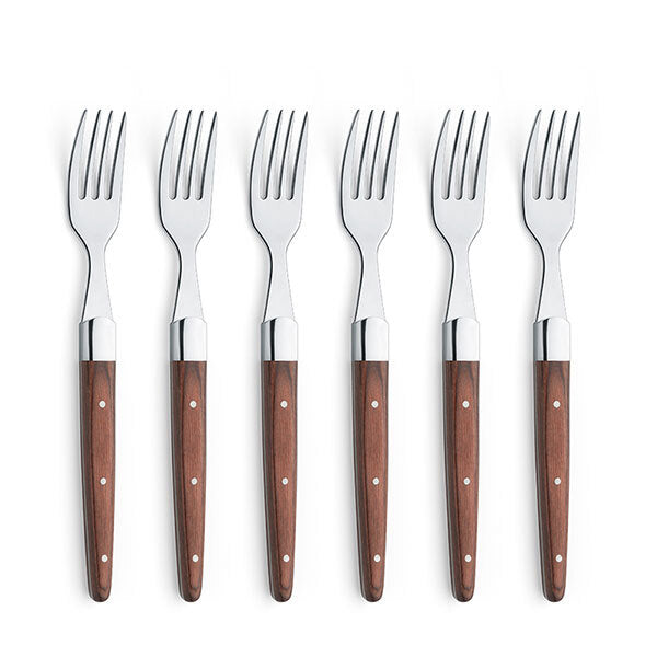 252000b000320-6pc-amefa-royal-steak-forks-w-pakka-wood-handle