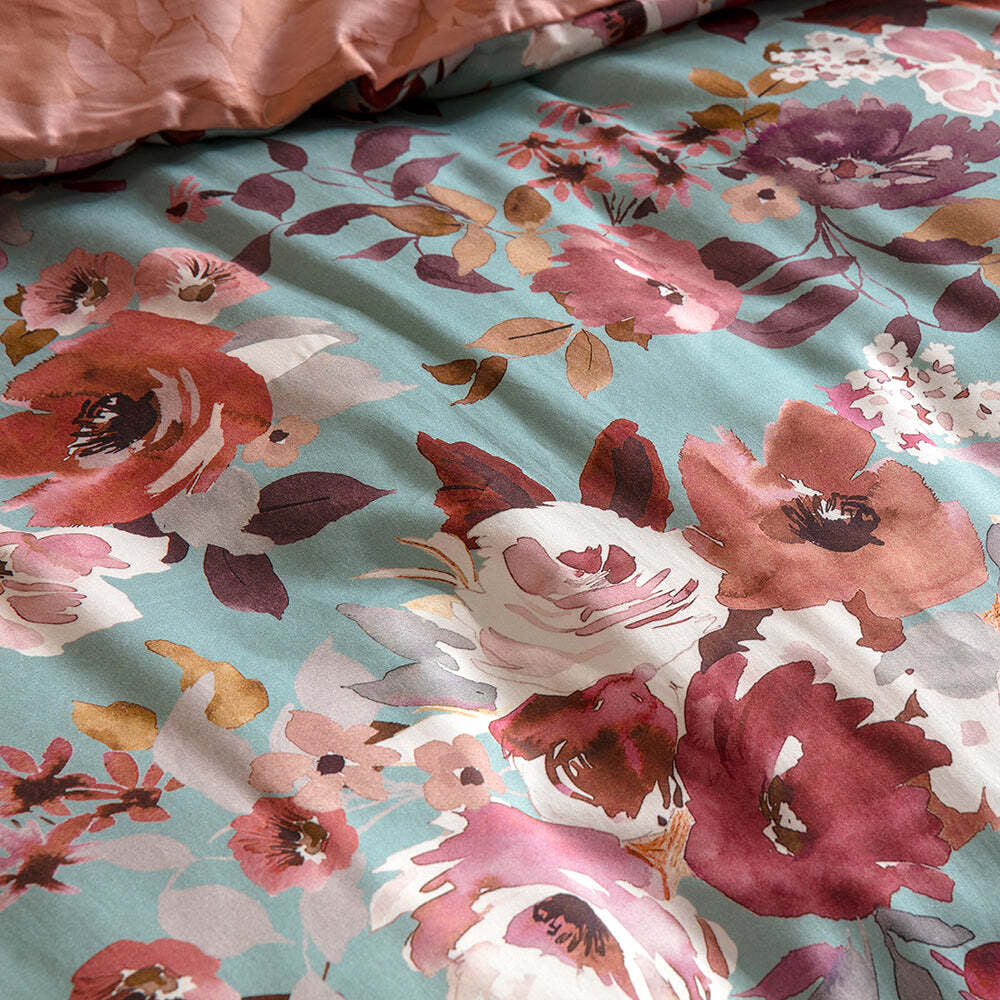 Kas Australia Marais Queen Bed Quilt Cover Set w/ 2x Pillowcases - Multi