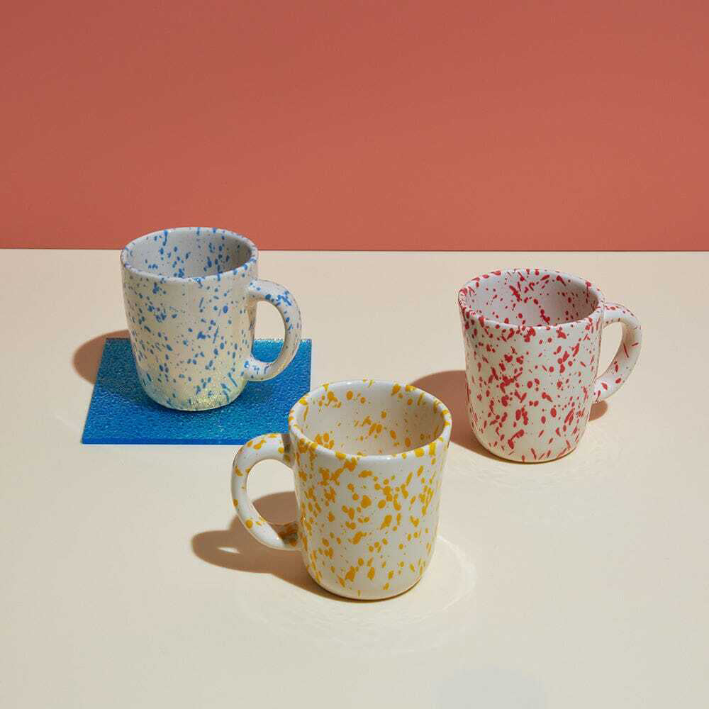 Ben David Rage Stoneware Coffee Mug 400ml Drinkware - Coral