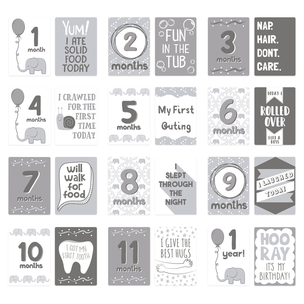 11013mic-the-peanutshell-grey-milestone-cards-baby-nursery-decor