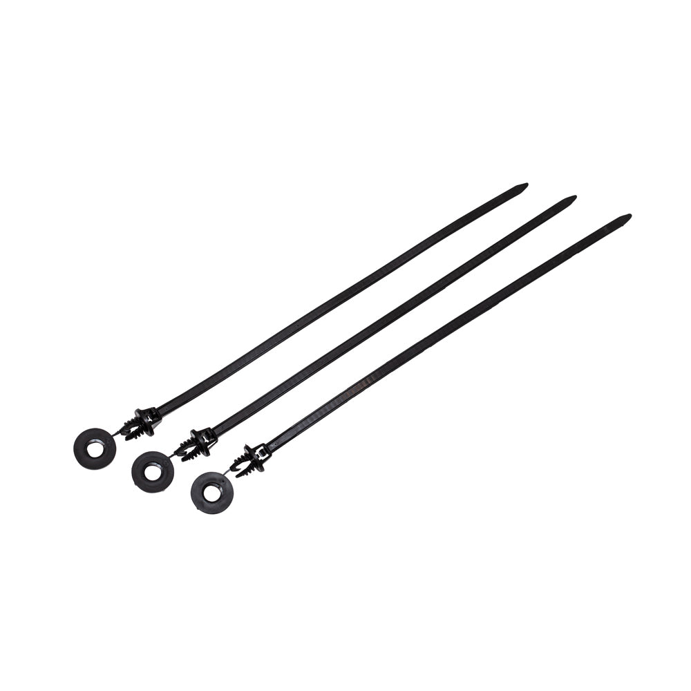 10pc Neta 270mm Tatura Trellis Strap Plant Stand Support - Black