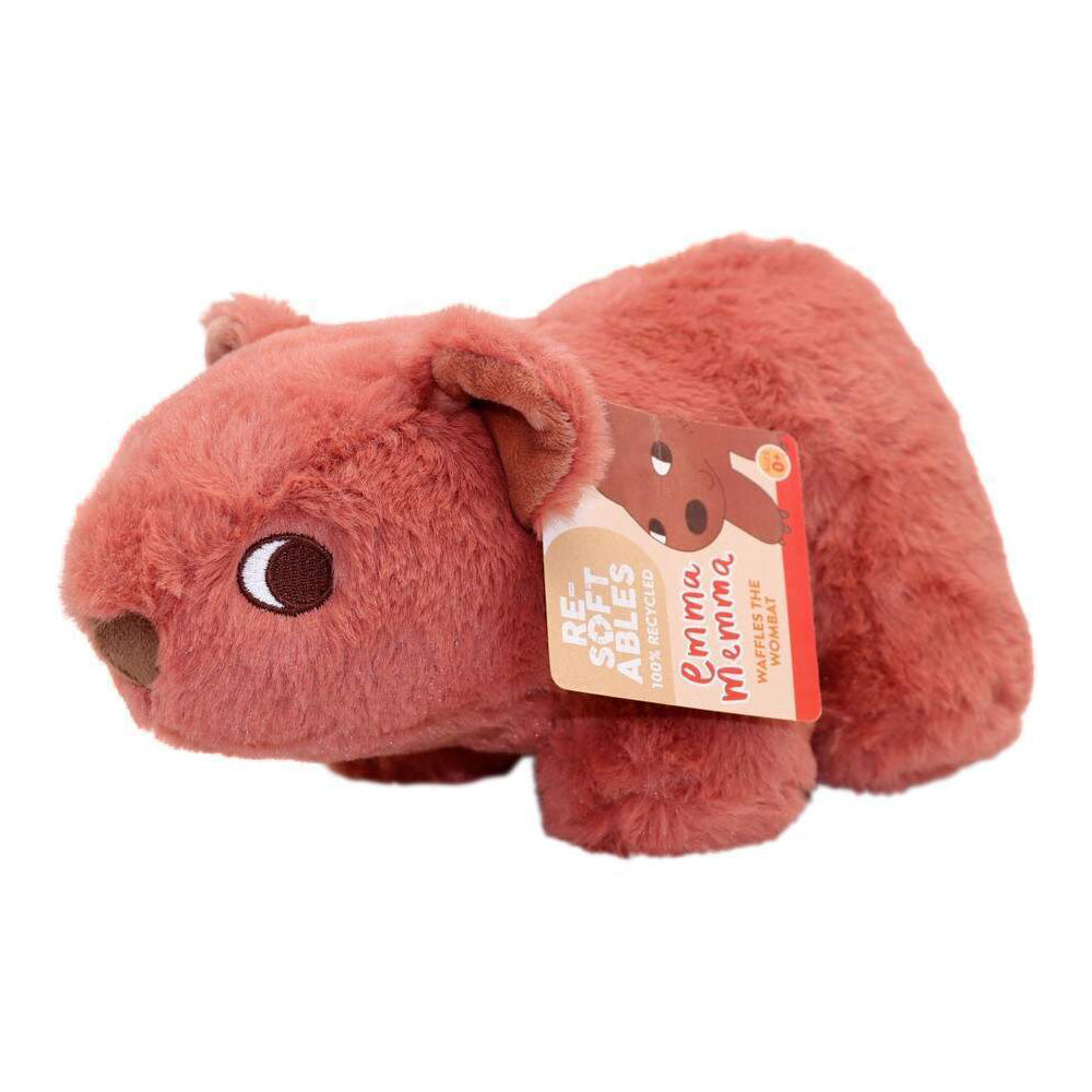 25676-resoftable-emma-memma-wombat-plush-10-kids-toy-red-0m