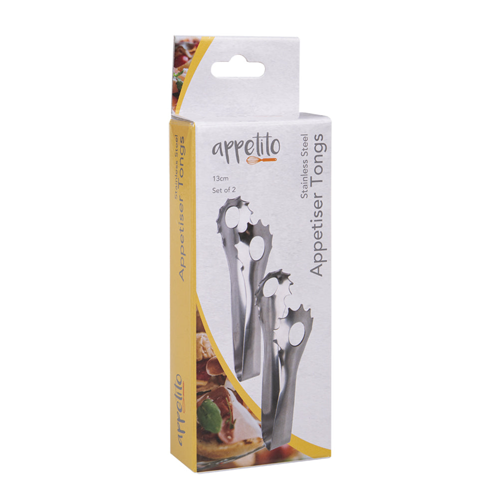 3570-2-2pc-appetito-stainless-steel-appetiser-tongs-13cm