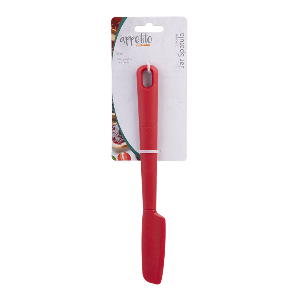 3447r-appetito-silicone-jar-spatula-home-kitchen-cooking-25cm-red