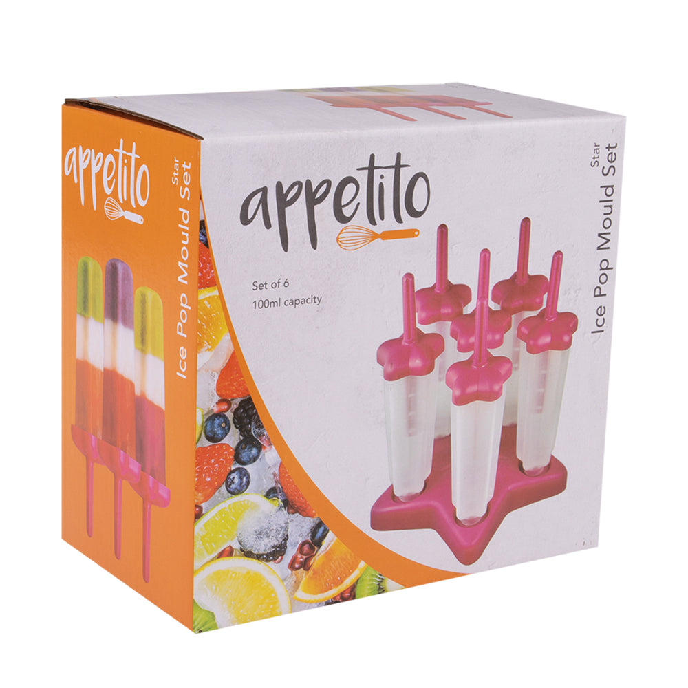 4473-2-6pc-appetito-home-kitchen-star-ice-pop-mould-fuchsia