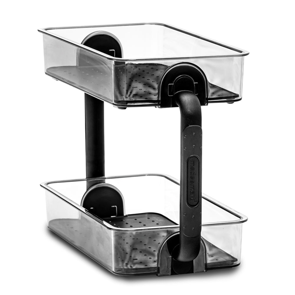 4523-1c-madesmart-clear-2-tier-spice-organiser-26x18cm-rectangle-carbon