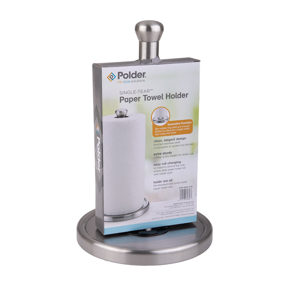 4591-1-polder-single-tear-stainless-steel-paper-towel-holder-silver