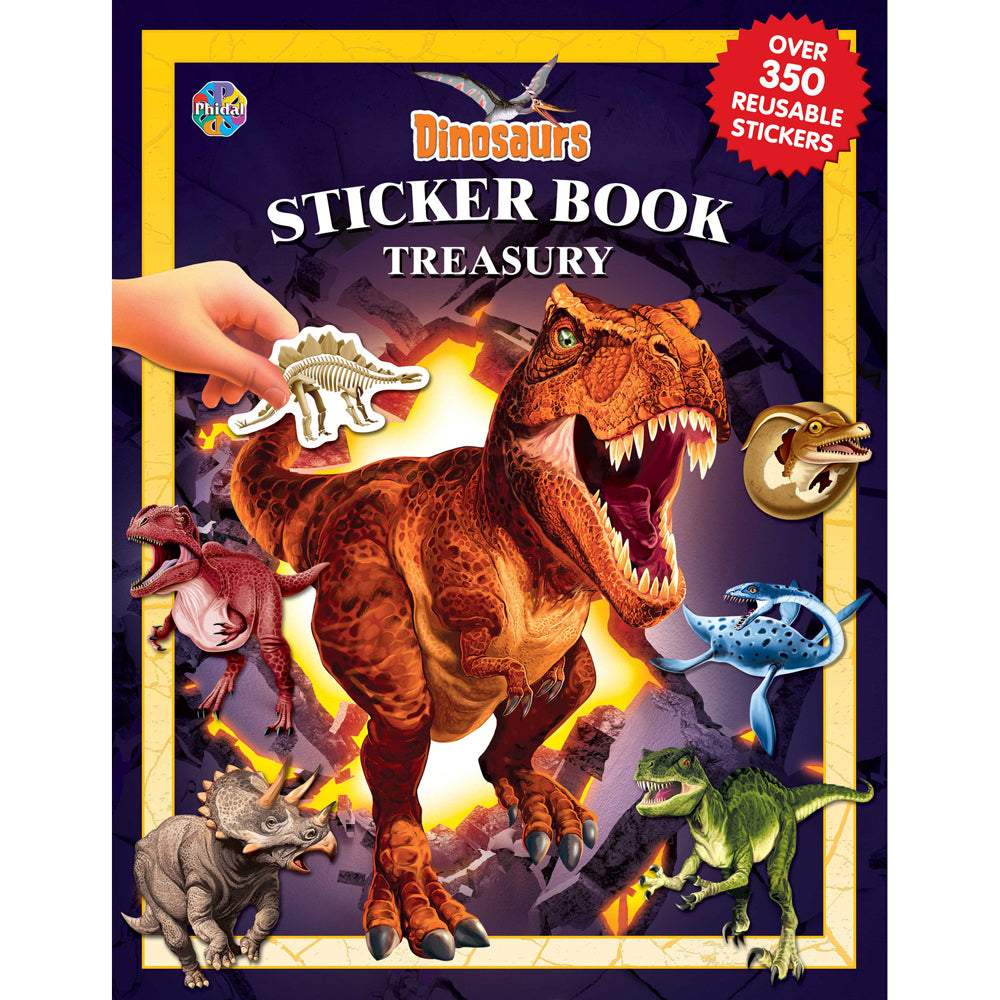 Dinosaurs Sticker Book Treasury Kids/Children Educational Book 3y+