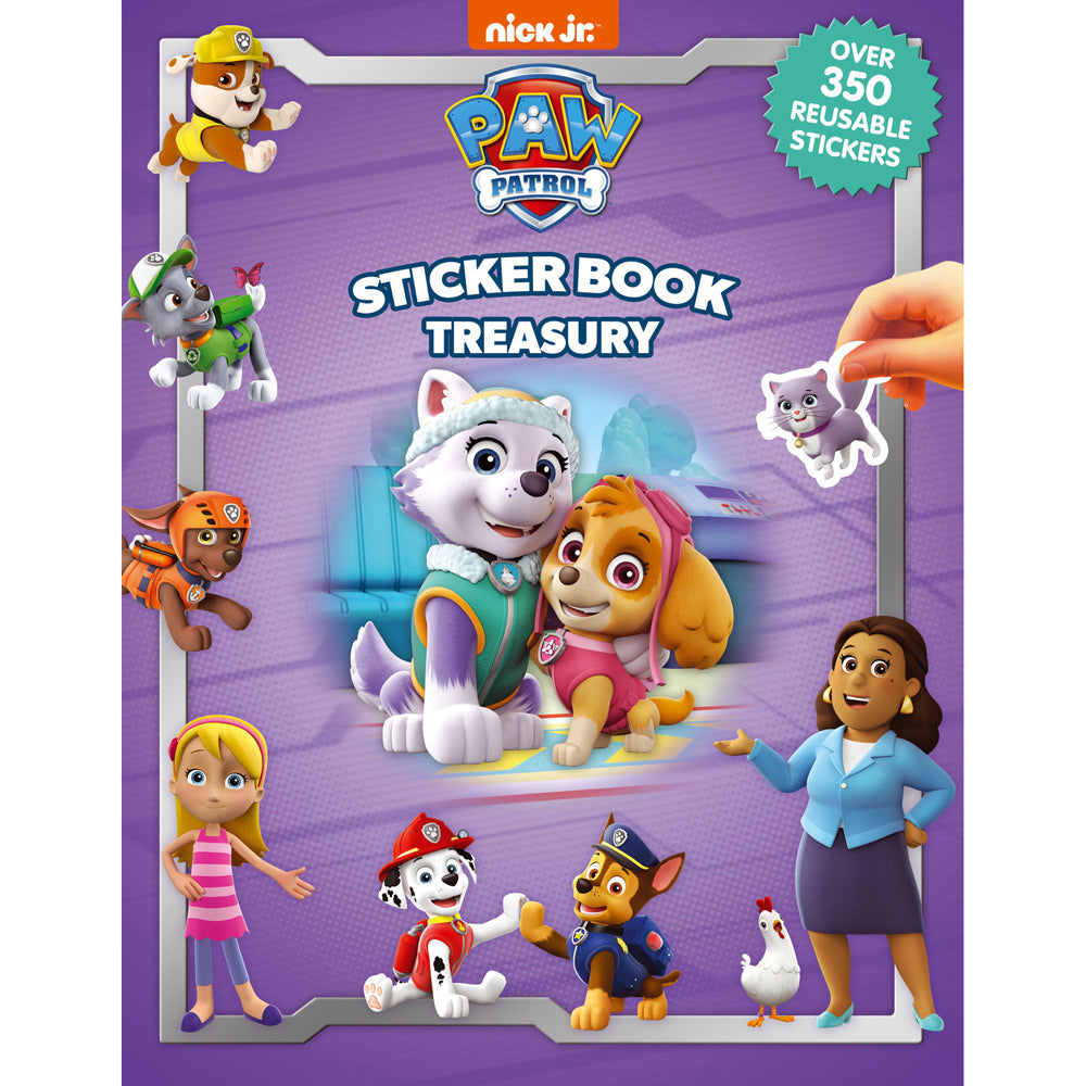 Paw Patrol Girls Reusable Sticker Kids Activity Book Treasury 3y+