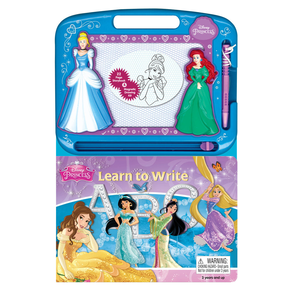 Disney Princess Abc Learning Series Kids Drawing Pad w/ Book 3y+