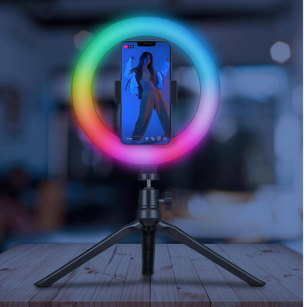 222185-celly-rgb-ring-led-light-w-mobile-phone-holder-tripod-stand-black