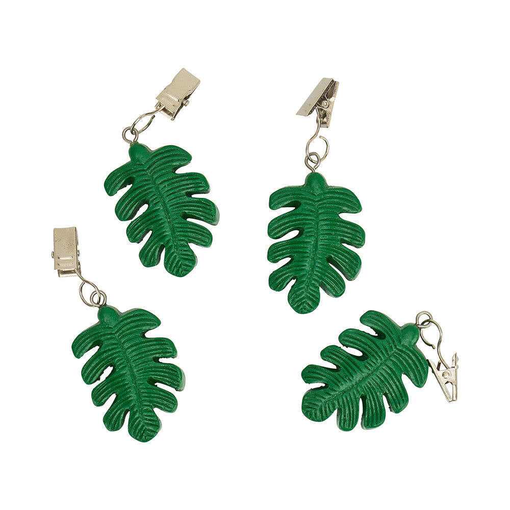 33twg-4pc-annabel-trends-tablecloth-weights-clip-on-leaf-green