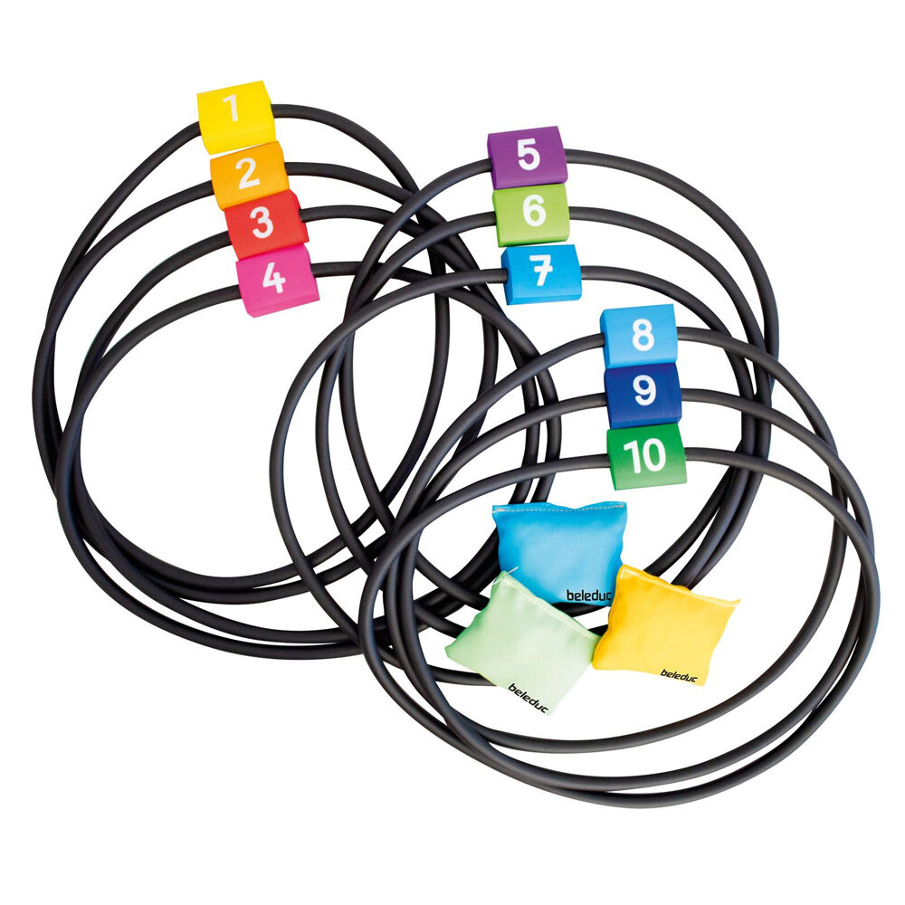 Beleduc Jump & Throw Rings Obstacle Course Outdoor Toy Kids/Children - 3y+ (3 Pieces)