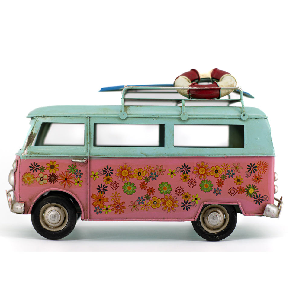 31131-boyle-metal-display-flower-van-blue-top-ornament-home-decor-25cm