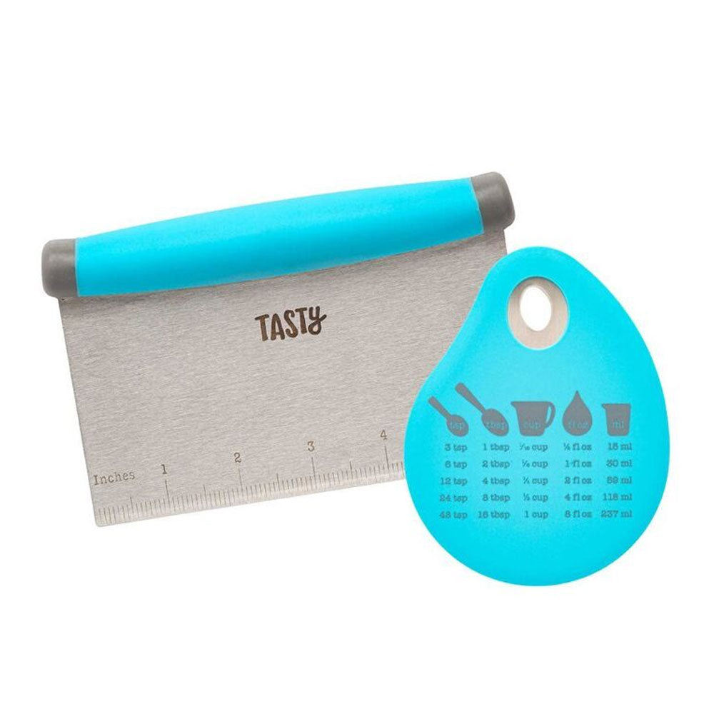 49564-2pc-tasty-stainless-steel-silicone-scraper-set-15cm-light-blue
