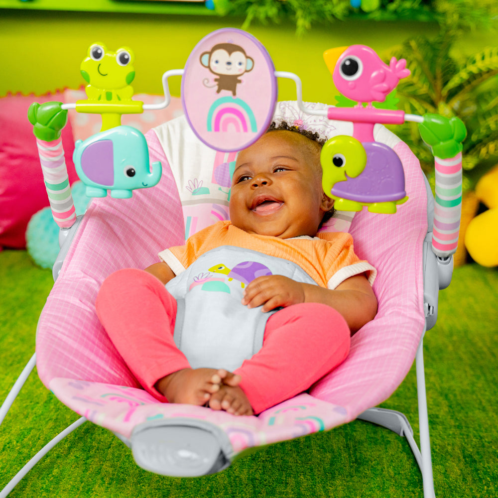 16732-bright-starts-pink-paradise-vibrating-baby-bouncer-pink-0m