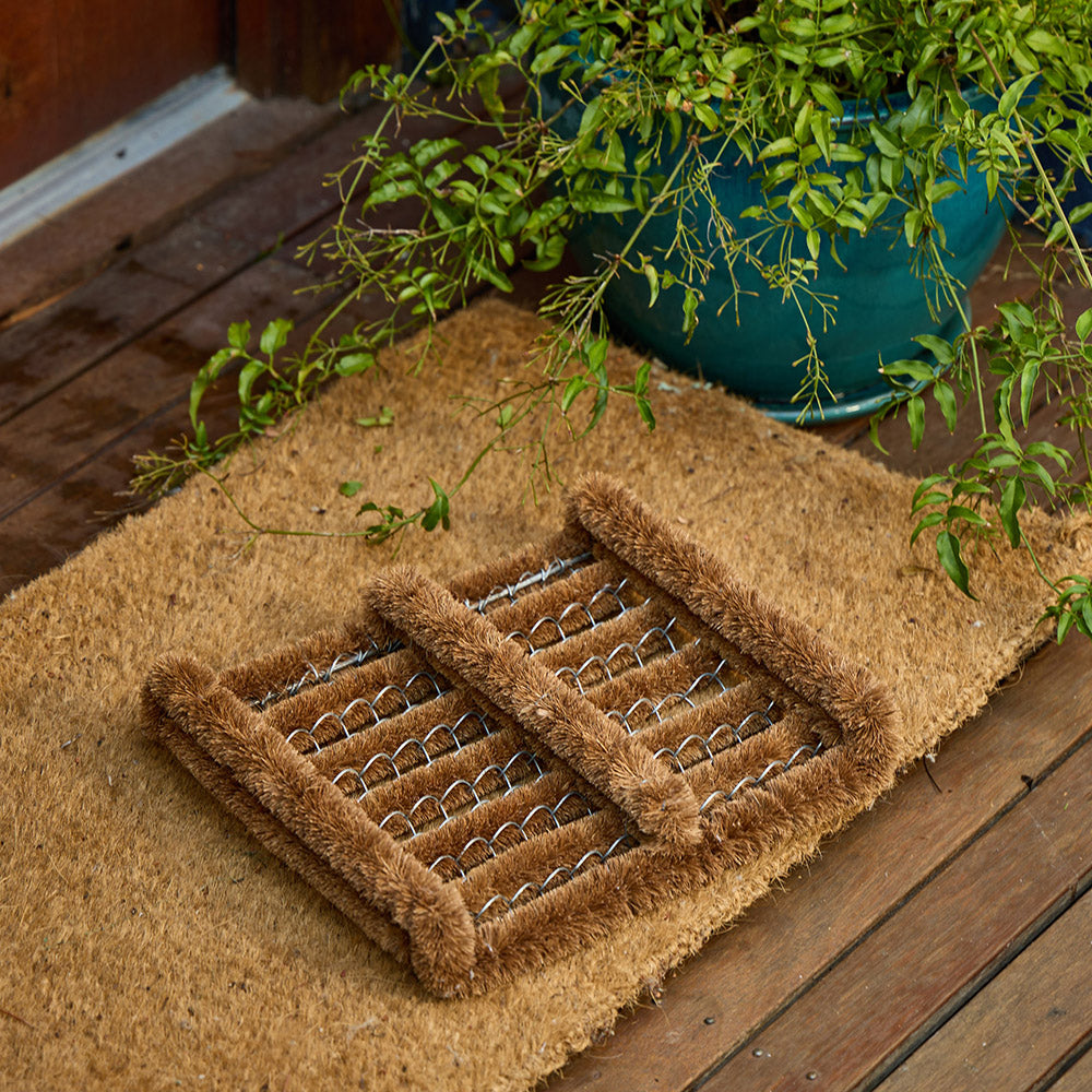 18144-boot-scraper-cleaner-35x30cm-mat-dirt-cleaner-brown