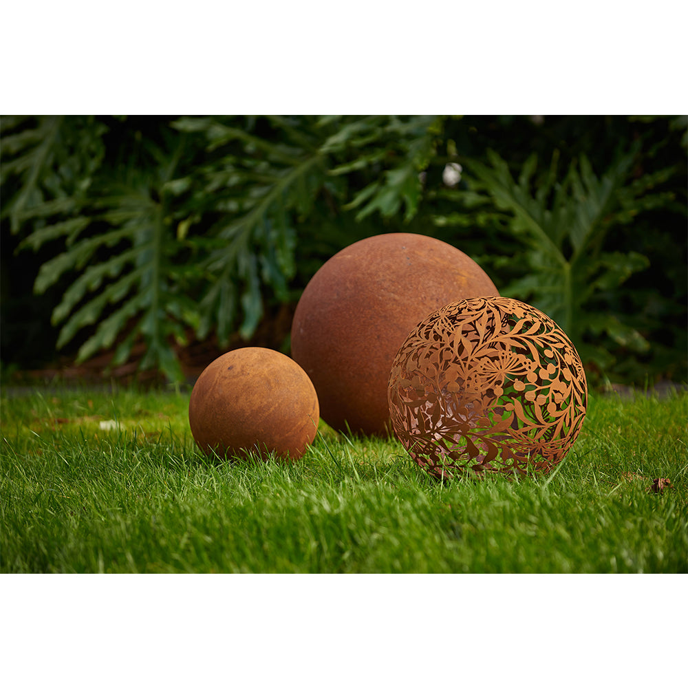 25388-ball-corten-40cm-aussie-outdoor-ornament-yard-patio-garden-decor