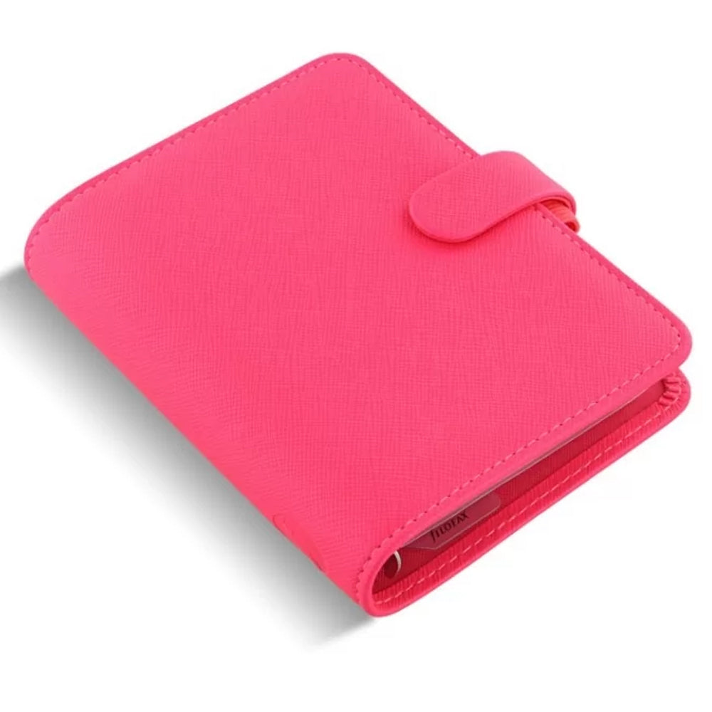 101187-filofax-saffiano-pocket-organiser-faux-leather-fluro-pink