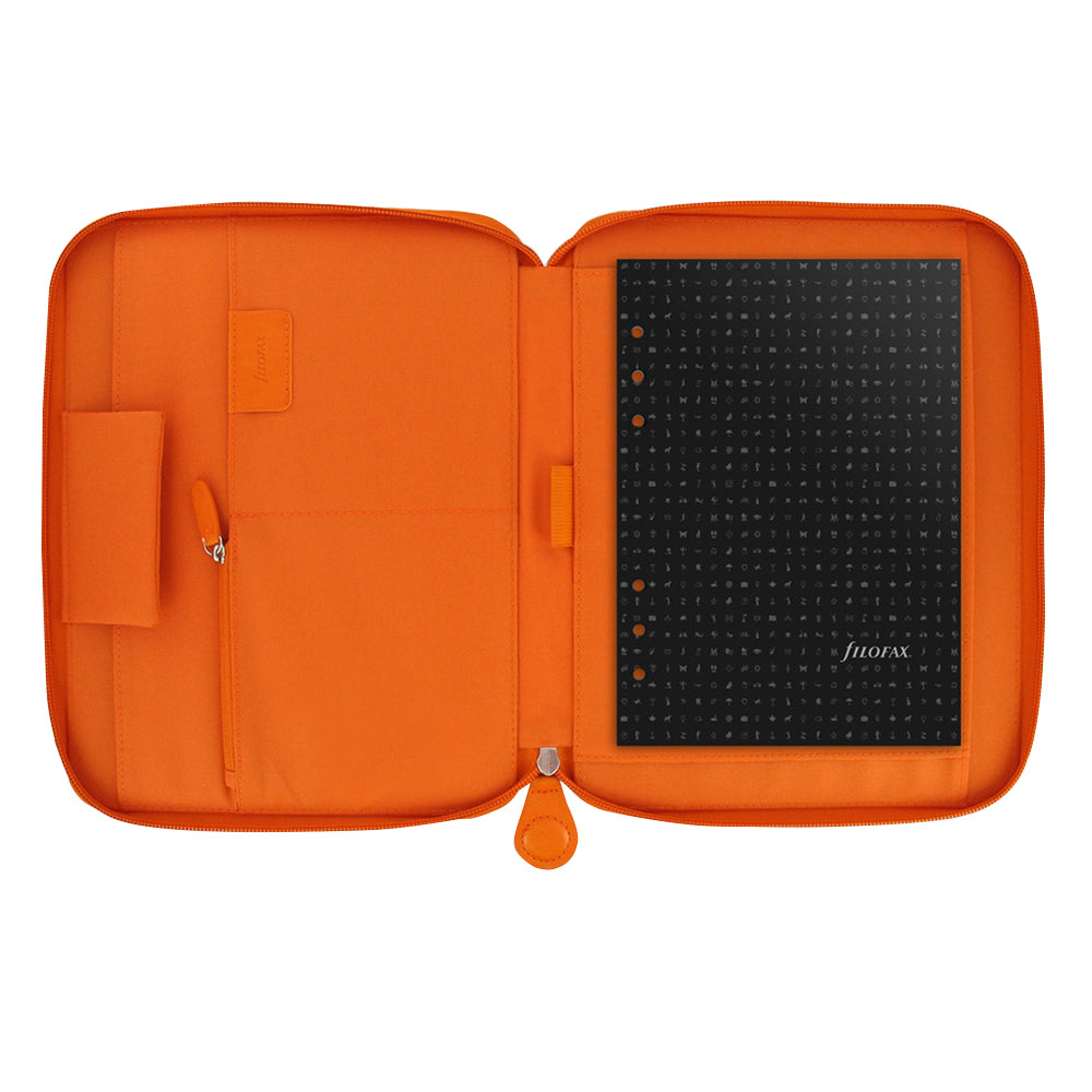 109036-filofax-a5-penny-bridge-zipped-folio-personal-organiser-tangerine