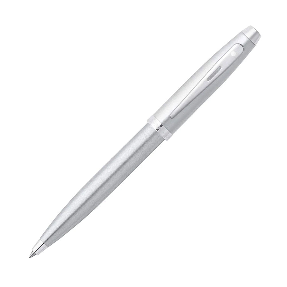 110444-sheaffer-100-ball-point-pen-brushed-chrome-nickel-silver