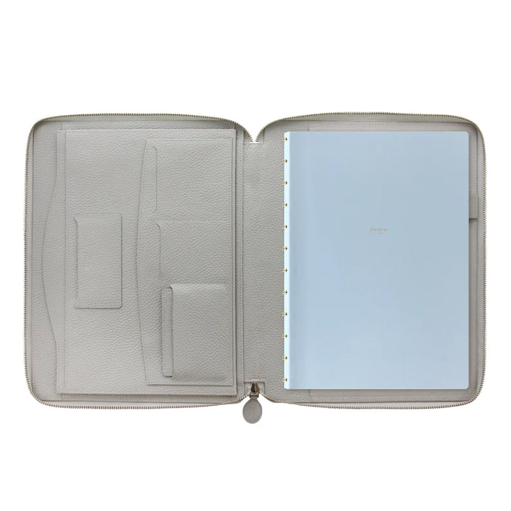 110938-filofax-classic-stitch-a4-writing-folio-notebook-soft-zip-leather-grey