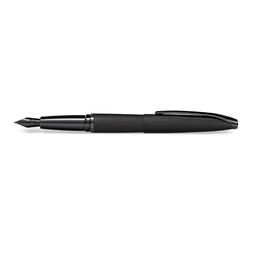 116636-cross-atx-brushed-etched-diamond-medium-fountain-pen-black