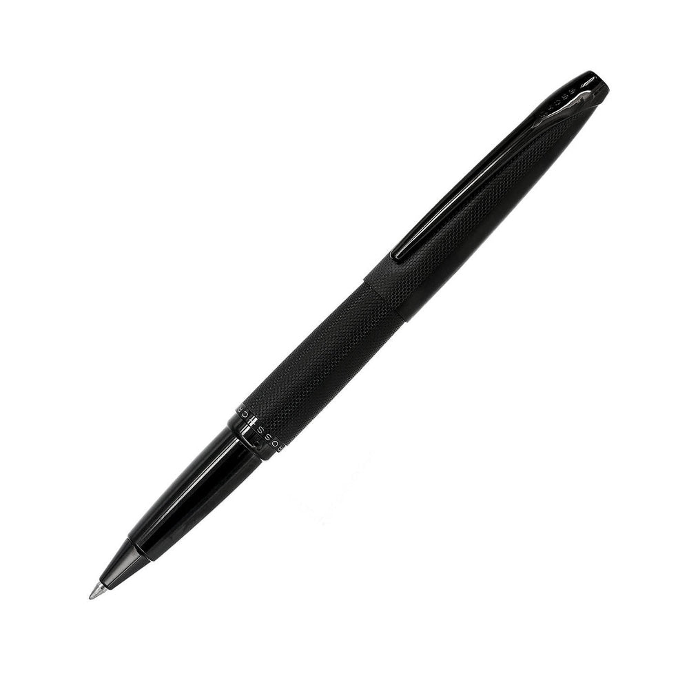 116637-cross-atx-brushed-etched-diamond-synthetic-resin-ball-point-pen-black