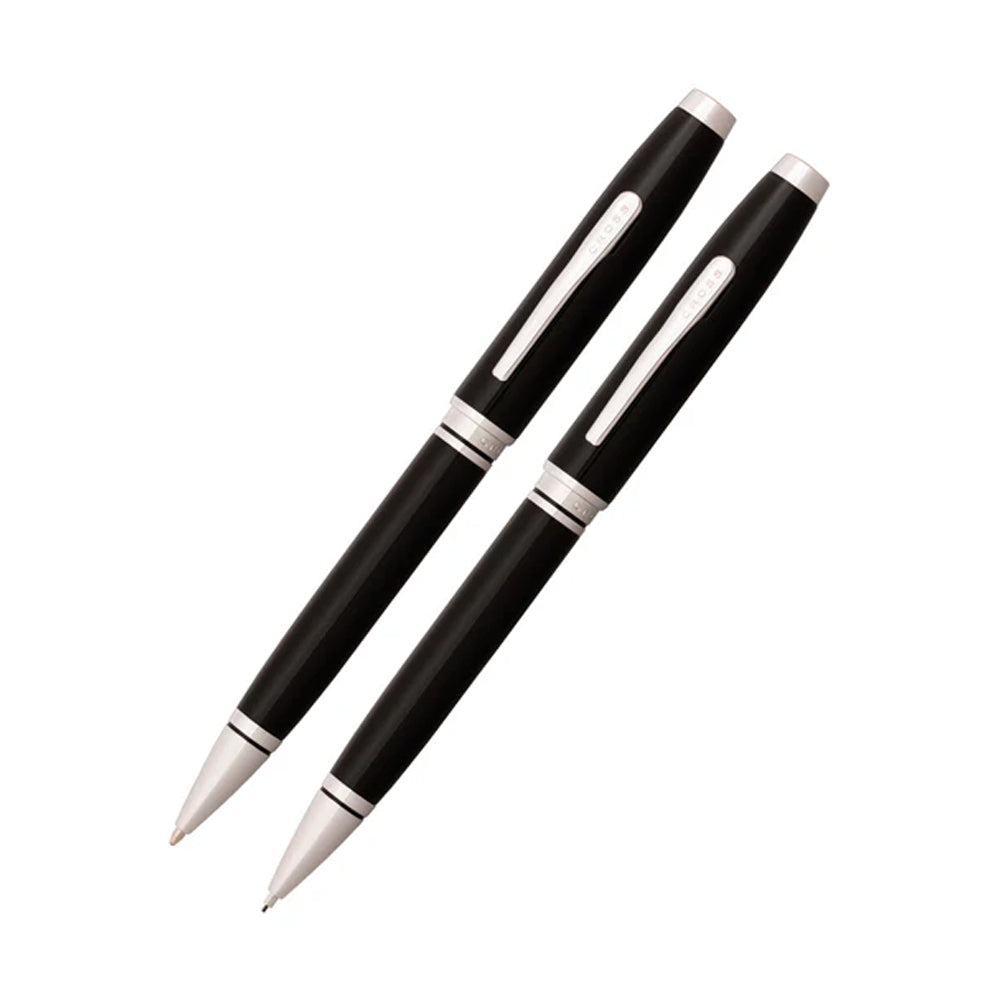 119306-2pc-cross-coventry-ball-point-pen-0-7mm-pencil-set-black-lacquer-chrome