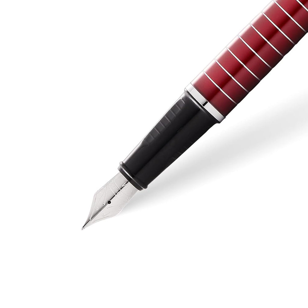 120491-sheaffer-prelude-fountain-pen-w-engraved-lines-lacquer-red