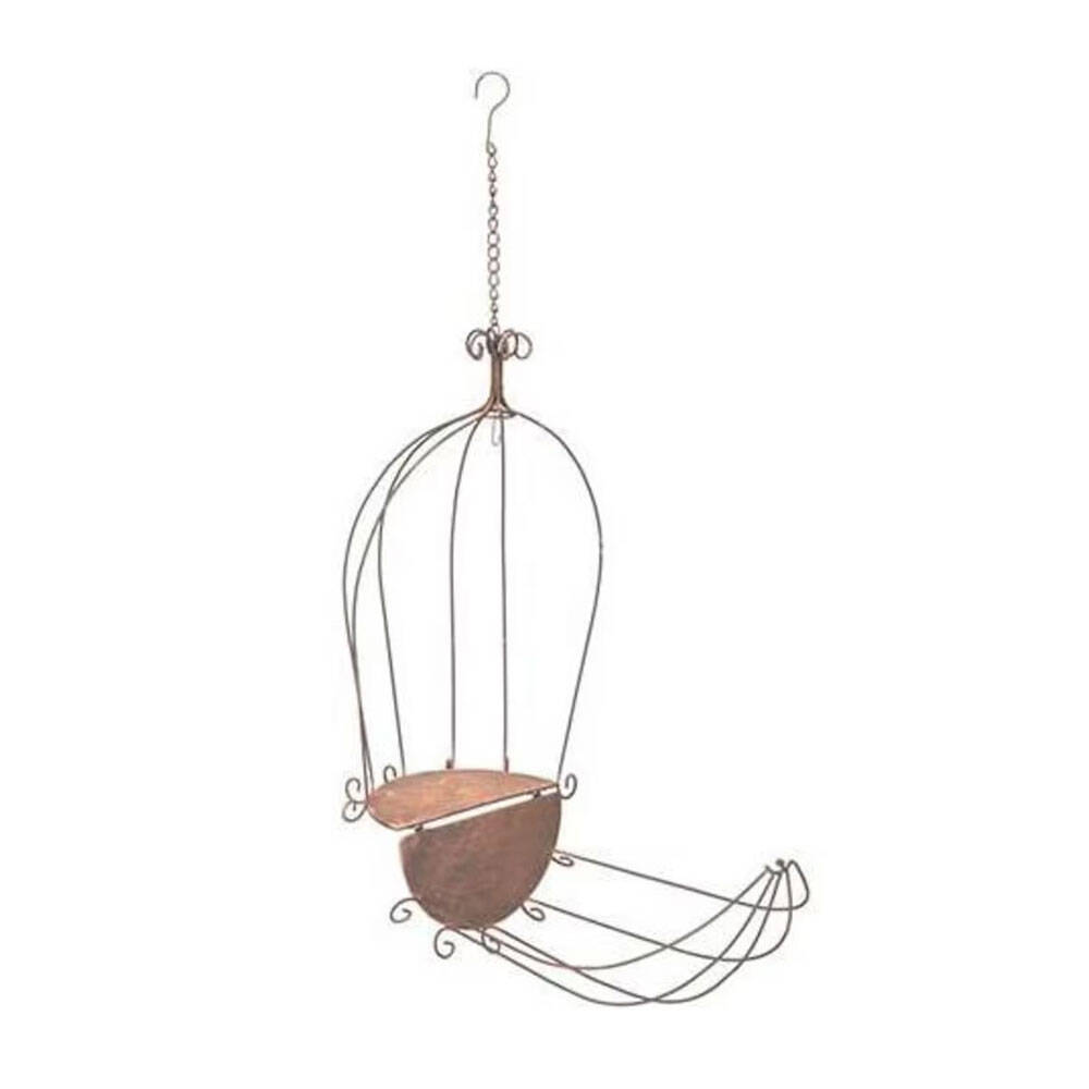 25180-3pc-birdcage-planter-outdoor-ornament-yard-patio-garden-decor-brown