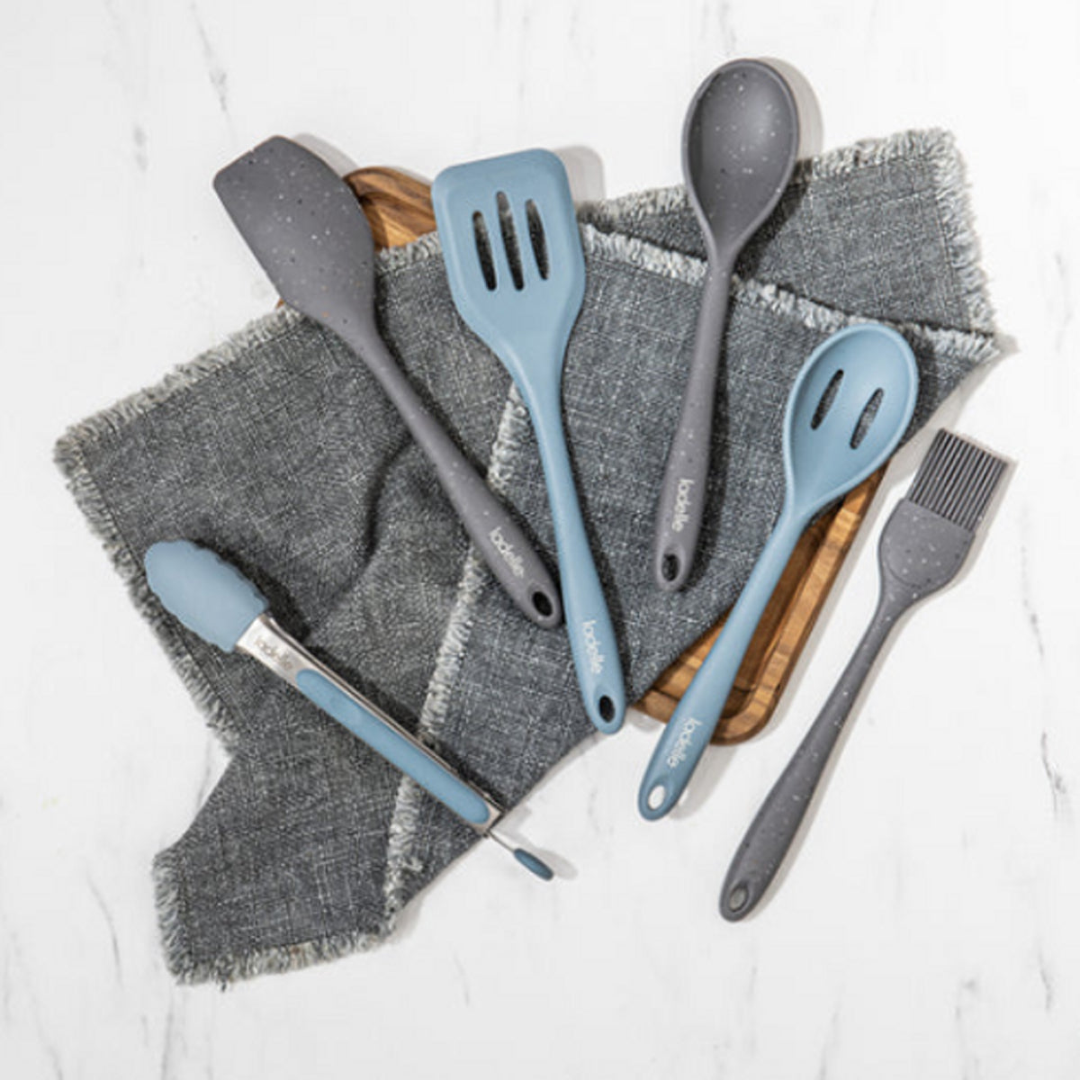 80252-5pc-ladelle-craft-grey-speckled-silicone-cooking-serving-utensil-set