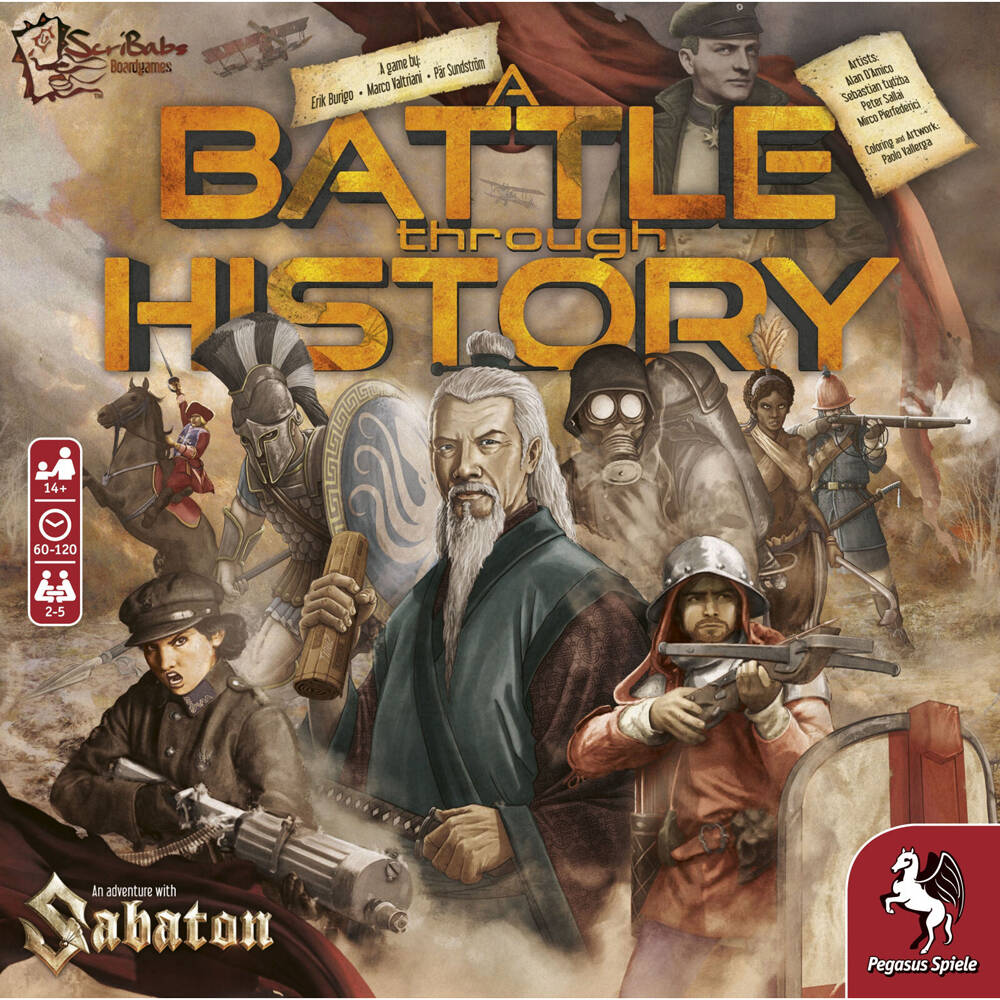 Pegasus Spiele A Battle Through History w/ Sabaton Board Game Set 14y+