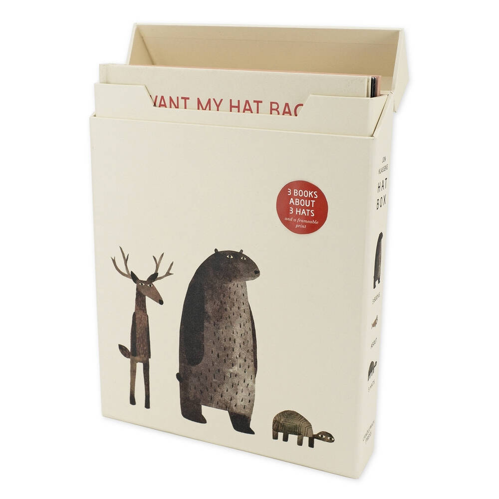3pc Walker Jon Klassen's Hat Box Reading Book Set