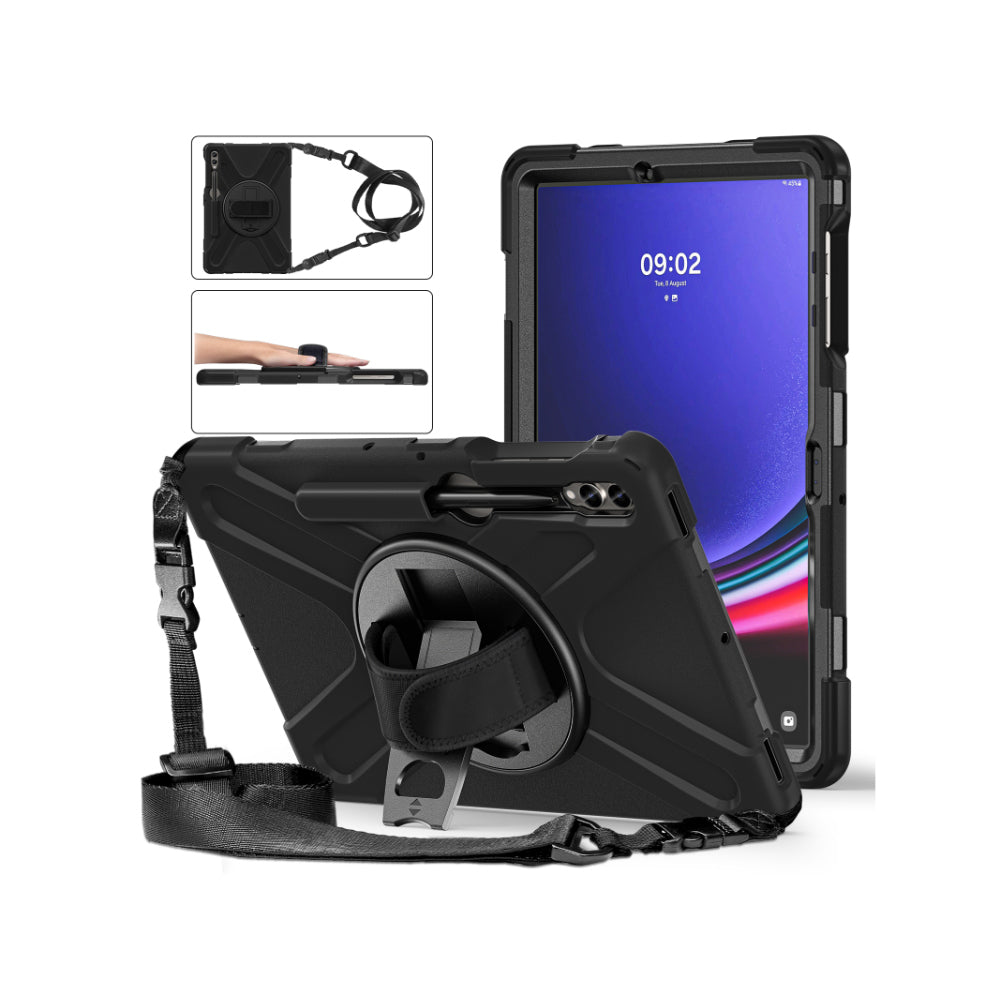 3s-2737-3sixt-apache-case-w-shoulder-strap-for-galaxy-tab-s9-s9fe-s8-black