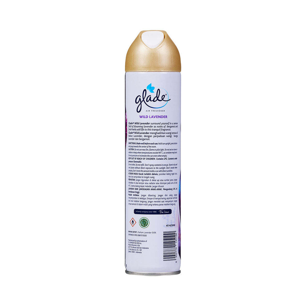 Glade Air Freshener Lavender Home/Room Fragrance Spray 225ml
