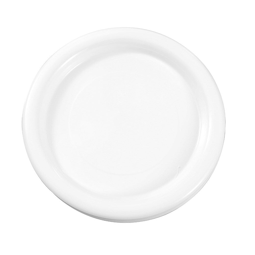 43780-20pc-lemon-lime-reusable-plastic-serving-plate-large-25-5cm-white