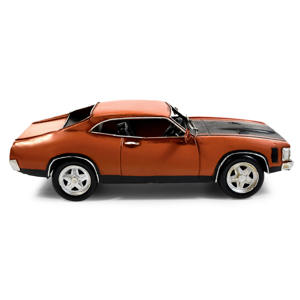 30708-boyle-1972-ford-falcon-xa-gt-coupe-metal-car-ornament-26x12-cm-orange