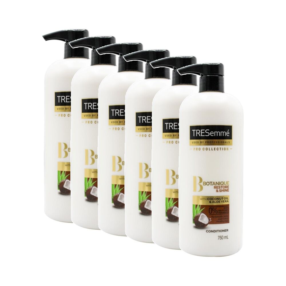 TRESemme Hair Conditioner Botanique Restore & Shine w/Coconut Oil 750mL (6 Pack)